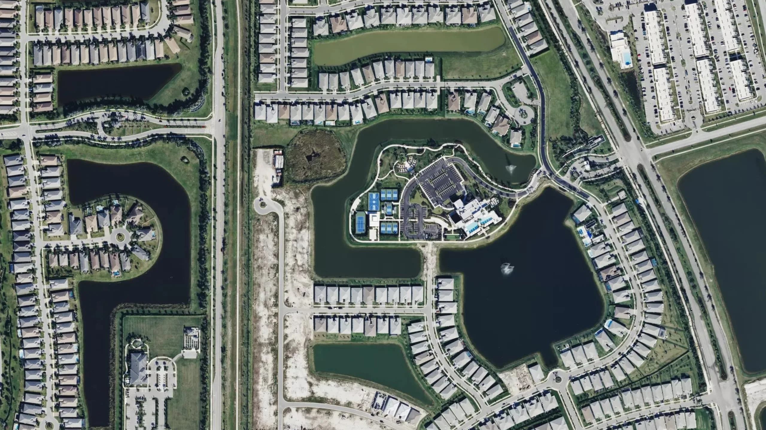 Satellite aerial view of Telaro at Tradition